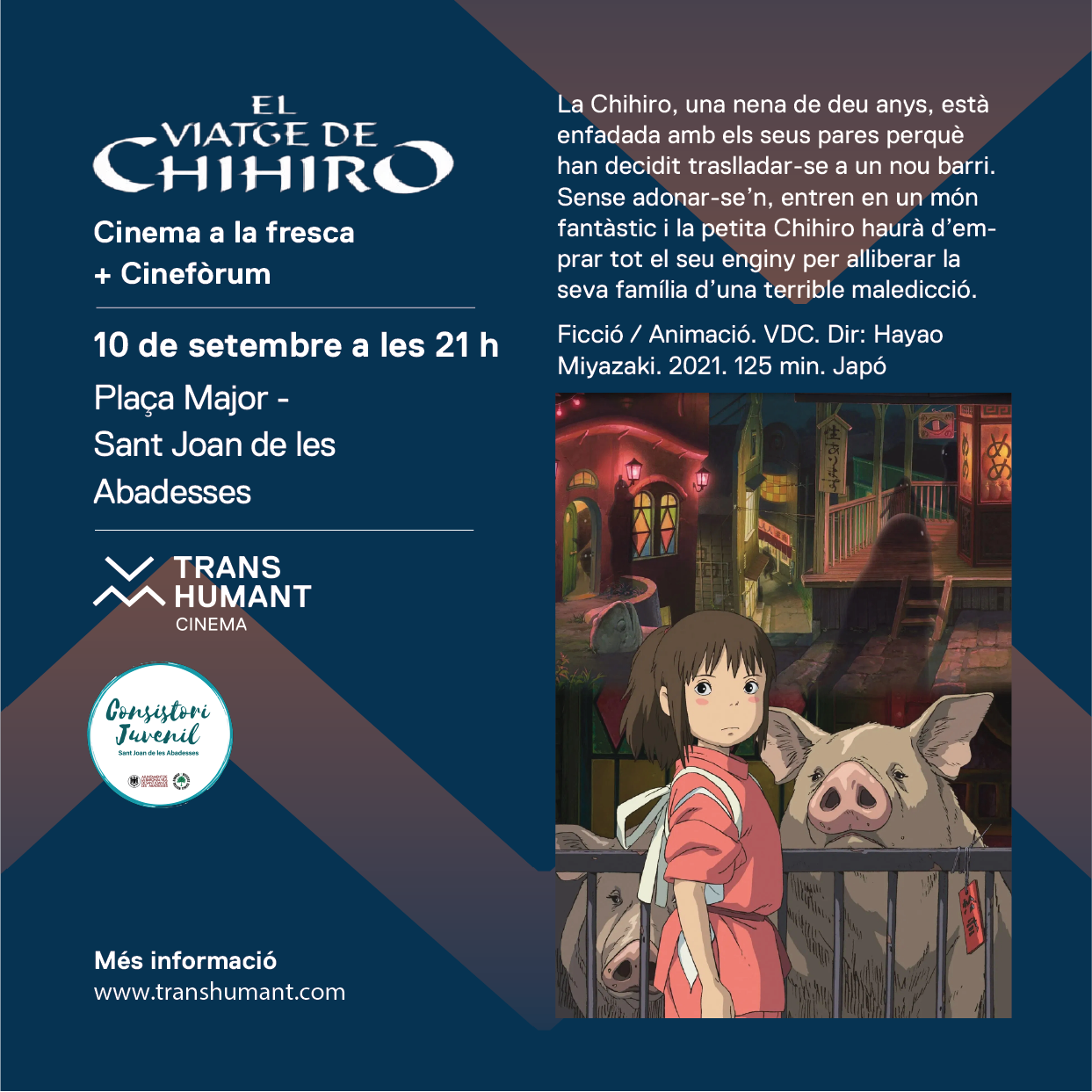 250910. El viaje de Chihiro St Joan de les Abades
 ses Cartell OK